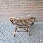 Bruine Bamboe Fauteuil Tuinstoel thumbnail 7