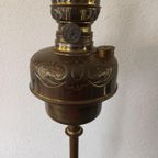 Antieke Koperen Petroleum Vloerlamp Brevete L&b 1883 thumbnail 7