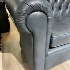 Engelse Chesterfield 2,5 Zits In Jeans Blauw Leder thumbnail 6