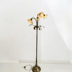 Vintage Gouden Lotus Staanlamp / Vloerlamp thumbnail 3
