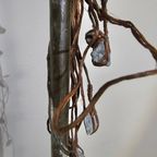 Rare Floor Lamps With Little Stones In Copper Wire / Labeled Sap thumbnail 21