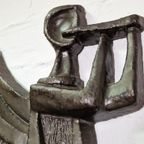 Keramiek Wandsculptuur Paul Vermeire, 1960S thumbnail 6