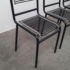 6 Zwarte Sandows Rene Herbst Bauhaus Design Stoelen thumbnail 4