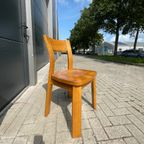 Set (5) Deens Vintage Eetkamerstoelen Brutalist Style thumbnail 6