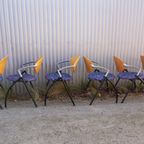 Set Van 6 Vepa Alpine Vergaderstoelen, Eetkamerstoelen, Stapelbaar thumbnail 6