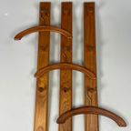 Vintage Teakhouten Wandkapstok Met Hangers, Aksel Kjersgaard Voor Odder Mobler, Denemarken 1960's thumbnail 7