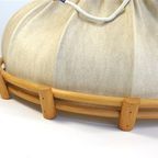 Vintage Hanglamp – Houten Frame / Stof thumbnail 3