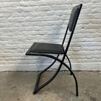 4 Vintage Designstoelen Kff - Zwart Staal - Minimalistisch thumbnail 4