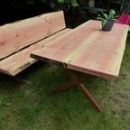 Prachtige Grote Boomstam Tuintafel 220 Cm thumbnail 3