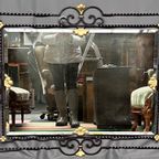 Spiegel Met Console In Art-decostijl. thumbnail 3