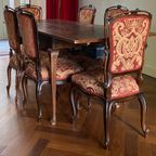 6 Antieke Stoelen, Nieuw Gestoffeerd thumbnail 2