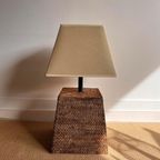 Xxl Rotan Rieten Lamp Birma Vintage thumbnail 4