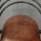 Leuke Set Van 4 Jaren 70 Design Eetkamerstoelen Met Leren Zitting En Metalen Frame thumbnail 10