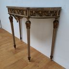 Barok Rococo Wandconsole Sidetable Met Marmer Blad En Spiegel 03 thumbnail 3