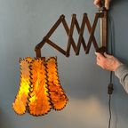 Teak Hout Schaar Wandlamp thumbnail 3