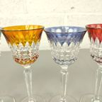 5 Gekleurde Kristallen Wijnglazen Kh Cristal thumbnail 2