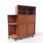 Vintage Vitrine, Secretaire Kast, Mahonie thumbnail 2