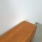 Teak Dressoir Met Hoge Poten En Lades Vintage Sideboard thumbnail 9