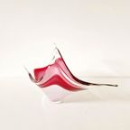 Vintage Murano Schaal Roze Glazen Schaal thumbnail 5