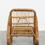 Luxe Franse Rotan Vintage Design Fauteuil Uit De Jaren ’50 thumbnail 11