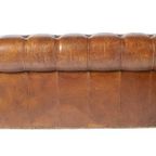 Vintage Chesterfield 3 Zits Bank Cognac Generfd Leer thumbnail 6