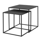 Blomus 2X Bijzettafel Fera Staal Poeder Gecoat Mat Zwart thumbnail 3