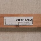 Schilderij Stadsgezicht Met Haven, Harry Dedic, Jaren 60 thumbnail 10