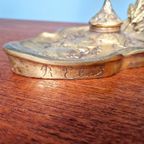 Art Nouveau-lamp In Verguld Brons, Eind 19e Eeuw. thumbnail 13