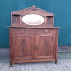 Vintage Art Deco Commode Antiek Kastje Eiken Dressoir Jr 20 thumbnail 18