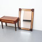 Vintage Sidetable Met Spiegel Denemarken thumbnail 5