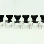Set Of 6 Butterfly Chairs Model 3107 By Arne Jacobsen For Fritz Hansen 1990s thumbnail 4