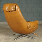Vintage Lederen Draaifauteuil – Gustav Thams – Jaren 60 thumbnail 3