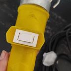 Vintage Looplamp Geel Met Zinken Kapje thumbnail 6
