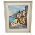 Schilderij - Olieverf Op Doek - Mediterrane - 3e Kwart 20e Eeuw thumbnail 2