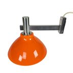 Space Age - Vintage - Aluminium Wandlamp Met Kunststof Kap - Mid Century thumbnail 5