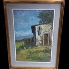 Elio Corsi "rustico". Italiaanse Kunstschilder thumbnail 3