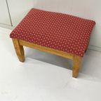Opnieuw Bekleed Voetenbankje Poefje Vintage Brocante thumbnail 2