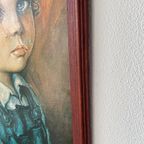 Vintage Print Jaren 70 Huilende Jongen Kind thumbnail 4