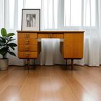 Vintage Houten Bureau / Schrijftafel thumbnail 15