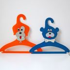 Set Van 2 Vintage Kinder Kleerhangers - Beer En Hond thumbnail 3