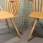 Vintage Deens Design Eettafel Met 5 'mikado' Stoelen, Kvist thumbnail 12