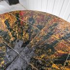 Vintage Tegeltafel Rond, Keramiek, Salontafel, Fatlava thumbnail 9