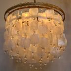 Capiz Hanglamp Kroonluchter Schelpen Parelmoer Vintage thumbnail 6