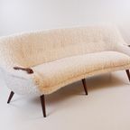 Vintage Bank Teakhout Teddy | Uniek Model Nieuw Gestoffeerd thumbnail 10