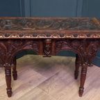 19e Eeuws Bedsteebankje C.q. -tafeltje thumbnail 9