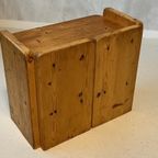 Jaren 70 Bijzettafel Vintage Nachtkastje Pine Retro Design thumbnail 5
