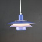 Blauwkleurige Top Designlamp Van Jeka Metaltryk - Model Viola Type 3013-P - Denemarken 1980 thumbnail 2