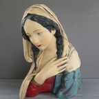 Art Deco Madonna Maria Beeld  Borstbeeld thumbnail 4