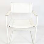 Bauhaus Design - Mart Stam - Visitor Chair - Matteo Grassi - Leer - Buisframe - 70'S thumbnail 3