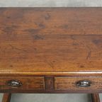 Zeer Mooie Eind 18e Eeuwse Engelse Sidetable thumbnail 3